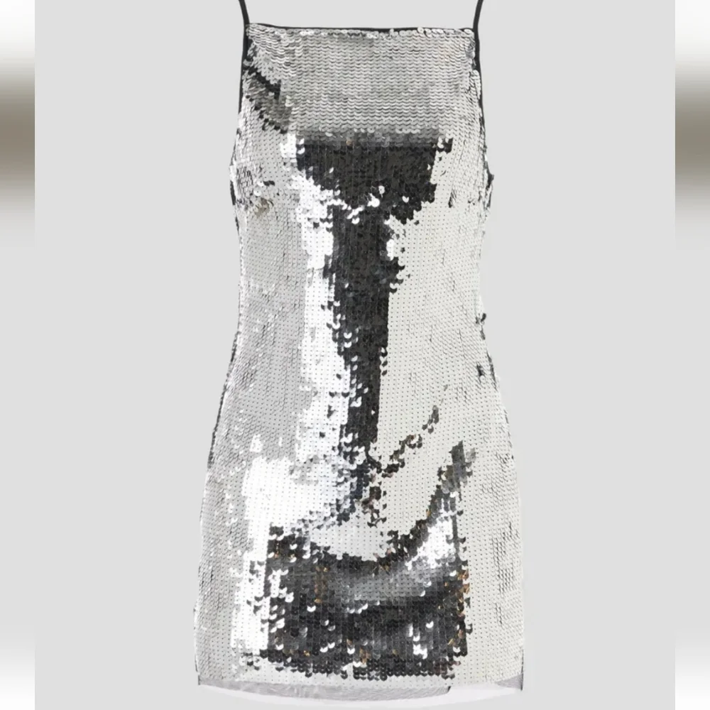 SimonMiller Silver Sequin Cocktail Dress Size 10 Preloved - Picture 2 of 9